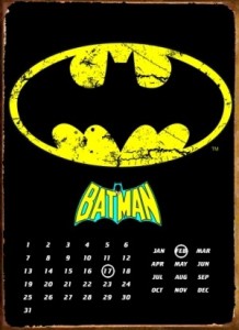 Batman Logo Perpetual Metal Calendar (£12.99)