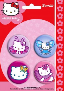 Hello Kitty – Butterfly Badge Pack (£2.99)