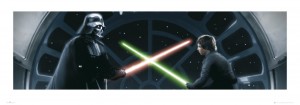 Star Wars – Vader vs Luke Panoramic Art Print (£11.99)