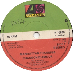 Manhattan Transfer – Chanson D’Amour
