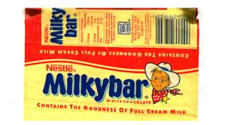 Milky Bar – White cholate bar. Made famous by that little bespectacled kid. Early revenge of the Nerds.